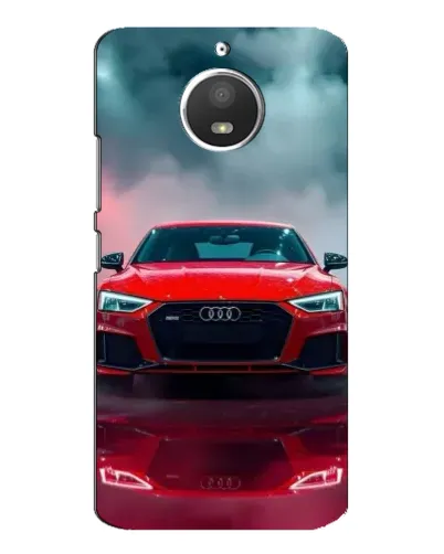 Чохол для Motorola MOTO E4 з картинкою «Audi RS — червоний стиль»