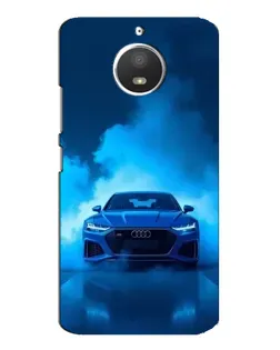 Чохол для Motorola MOTO E4 з картинкою «Audi — блакитна енергія»