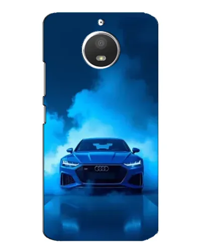 Чохол для Motorola MOTO E4 з картинкою «Audi — блакитна енергія»