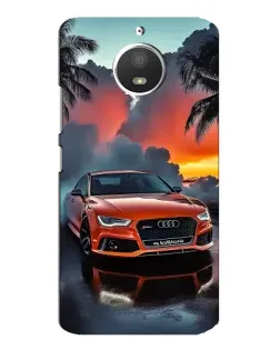 Чохол для Motorola MOTO E4 з картинкою «Audi — захід сонця»