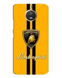 Чохол для Motorola MOTO E4 з картинкою «Lamborghini Stripe жовтий»
