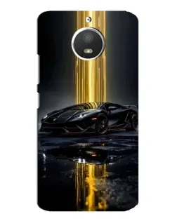 Чохол для Motorola MOTO E4 з картинкою «Нічний Lamborghini драйв»