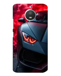 Чохол для Motorola MOTO E4 з картинкою «Lamborghini червоне сяйво»