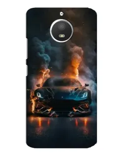 Чохол для Motorola MOTO E4 з картинкою «Lamborghini димна естетика»