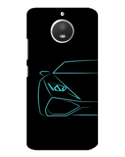 Чохол для Motorola MOTO E4 з картинкою «Блакитний силует Lamborghini» Чохол для Motorola MOTO E4 з картинкою «Блакитний силует Lamborghini»