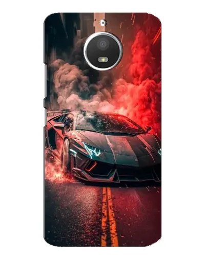 Чохол для Motorola MOTO E4 з картинкою «Lamborghini червоний дим» Чохол для Motorola MOTO E4 з картинкою «Lamborghini червоний дим»
