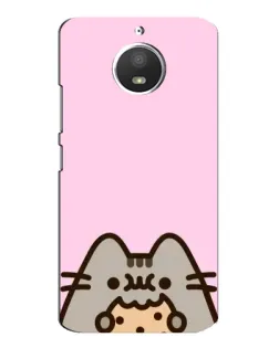 Чохол для Motorola MOTO E4 з картинкою «Pusheen та печиво»