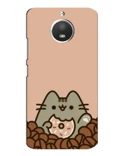 Чехол для Motorola MOTO E4 с картинкой «Кофейный Пушин»