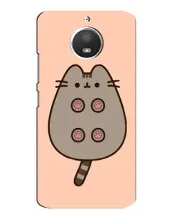 Чехол для Motorola MOTO E4 с картинкой «Пушин пузиком кверху»