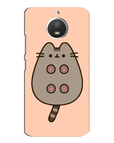 Чехол для Motorola MOTO E4 с картинкой «Пушин пузиком кверху»