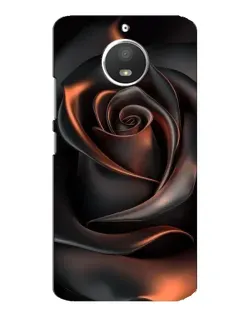 Чохол для Motorola MOTO E4 з картинкою «Шовкова чорна троянда»