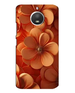 Чохол для Motorola MOTO E4 з картинкою «Помаранчева макро квітка»