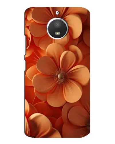 Чохол для Motorola MOTO E4 з картинкою «Помаранчева макро квітка»