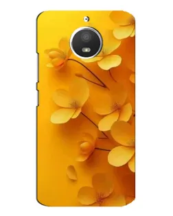 Чохол для Motorola MOTO E4 з картинкою «Золоті пелюстки»