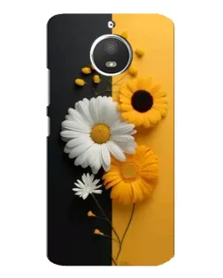 Чохол для Motorola MOTO E4 з картинкою «Соняшник та ромашка»