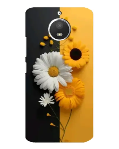 Чохол для Motorola MOTO E4 з картинкою «Соняшник та ромашка»