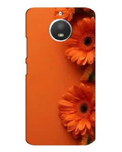 Чохол для Motorola MOTO E4 з картинкою «Помаранчеві гербери»