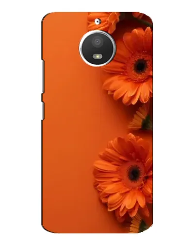 Чохол для Motorola MOTO E4 з картинкою «Помаранчеві гербери»