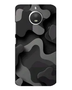 Чохол для Motorola MOTO E4 з картинкою «Темний абстрактний камуфляж»