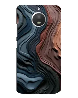 Чохол для Motorola MOTO E4 з картинкою «Кольорові хвилі каньйону»
