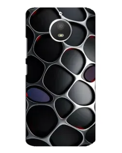 Чохол для Motorola MOTO E4 з картинкою «Об'ємна темна решітка»