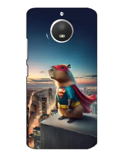 Чехол для Motorola MOTO E4 с картинкой «Капи-мен супергерой»