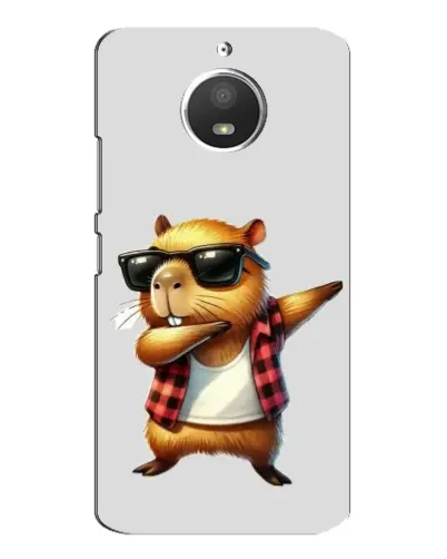 Чехол для Motorola MOTO E4 с картинкой «Капибара рэпер даб»