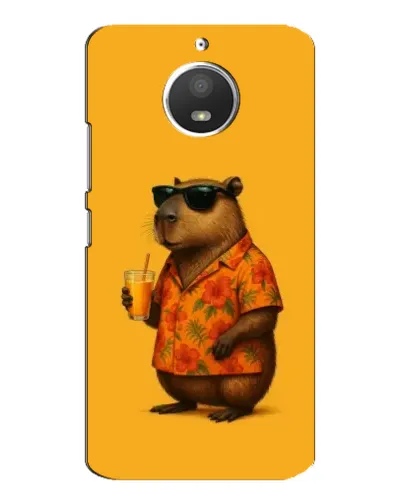 Чехол для Motorola MOTO E4 с картинкой «Капибара на отдыхе»
