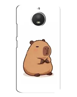 Чехол для Motorola MOTO E4 с картинкой «Толстенькая капибара»