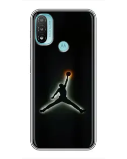 Чохол для Motorola MOTO E40 з картинкою «Jordan Gradient Logo»