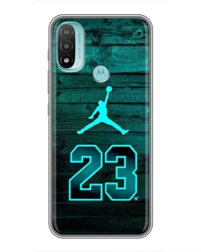 Чохол для Motorola MOTO E40 з картинкою «Jordan Cyan 23» Чохол для Motorola MOTO E40 з картинкою «Jordan Cyan 23»
