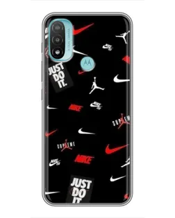 Чохол для Motorola MOTO E40 з картинкою «Nike Mix Pattern»