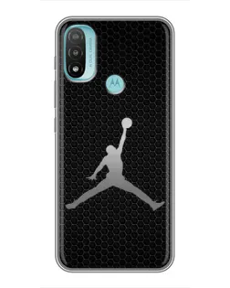 Чохол для Motorola MOTO E40 з картинкою «Jordan Dark Carbon»