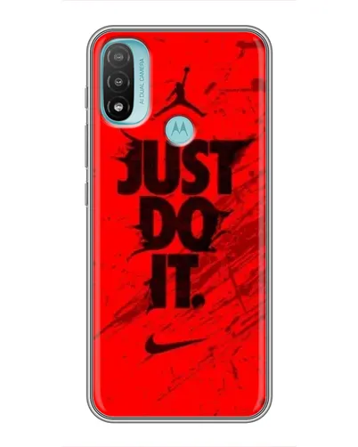 Чохол для Motorola MOTO E40 з картинкою «Nike Just Do It» Чохол для Motorola MOTO E40 з картинкою «Nike Just Do It»