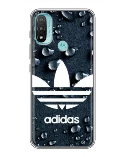 Чохол для Motorola MOTO E40 з картинкою «Adidas Trefoil Blue»