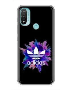 Чохол для Motorola MOTO E40 з картинкою «Вибух фарб Adidas»