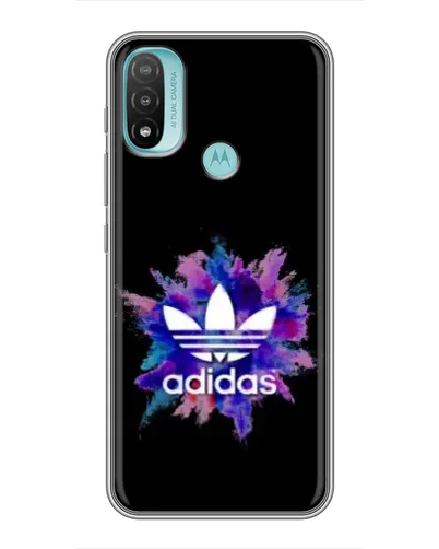 Чохол для Motorola MOTO E40 з картинкою «Вибух фарб Adidas»