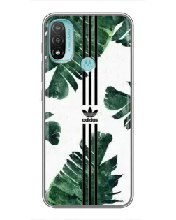 Чохол для Motorola MOTO E40 з картинкою «Пальмове листя адідас»