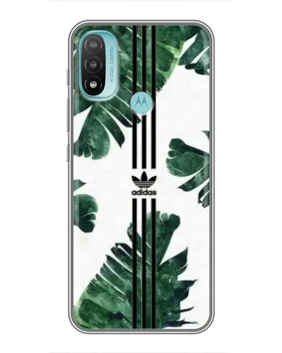 Чохол для Motorola MOTO E40 з картинкою «Пальмове листя адідас»
