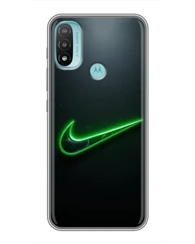 Чехол для Motorola MOTO E40 с картинкой «Неоновый контур Nike» Чехол для Motorola MOTO E40 с картинкой «Неоновый контур Nike»