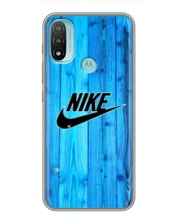 Чехол для Motorola MOTO E40 с картинкой «Голубое дерево Nike»