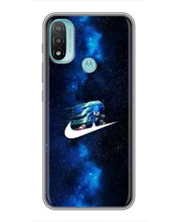 Чехол для Motorola MOTO E40 с картинкой «Звездный путь Nike»