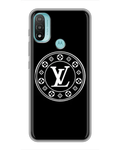 Чохол для Motorola MOTO E40 з картинкою «LV — печатка стилю»