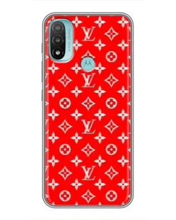 Чохол для Motorola MOTO E40 з картинкою «Яскравий паттерн LV»