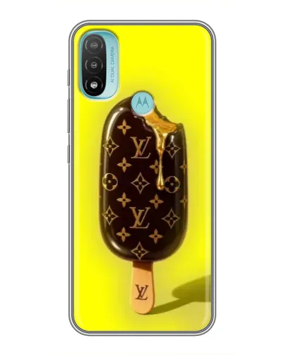 Чохол для Motorola MOTO E40 з картинкою «Морозиво від LV»