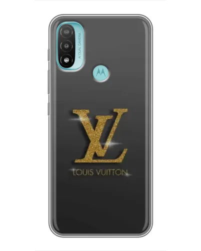 Чохол для Motorola MOTO E40 з картинкою «Градієнт Louis Vuitton»