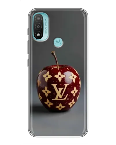 Чохол для Motorola MOTO E40 з картинкою «Червоне яблуко LV»