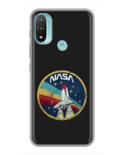 Чехол для Motorola MOTO E40 с картинкой «NASA — эмблема миссии» Чехол для Motorola MOTO E40 с картинкой «NASA — эмблема миссии»