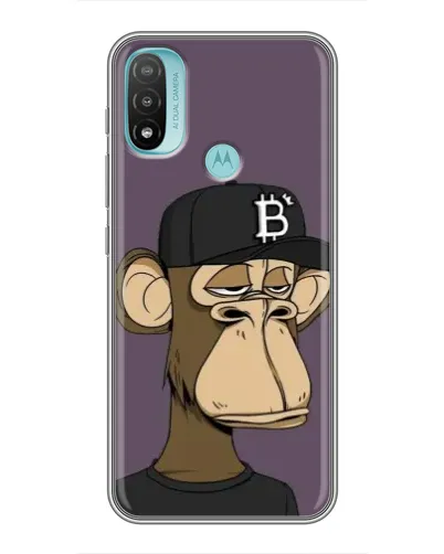 Чехол для Motorola MOTO E40 с картинкой «Bored Ape в кепке» Чехол для Motorola MOTO E40 с картинкой «Bored Ape в кепке»