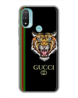 Чохол для Motorola MOTO E40 з картинкою «Тигр Gucci»